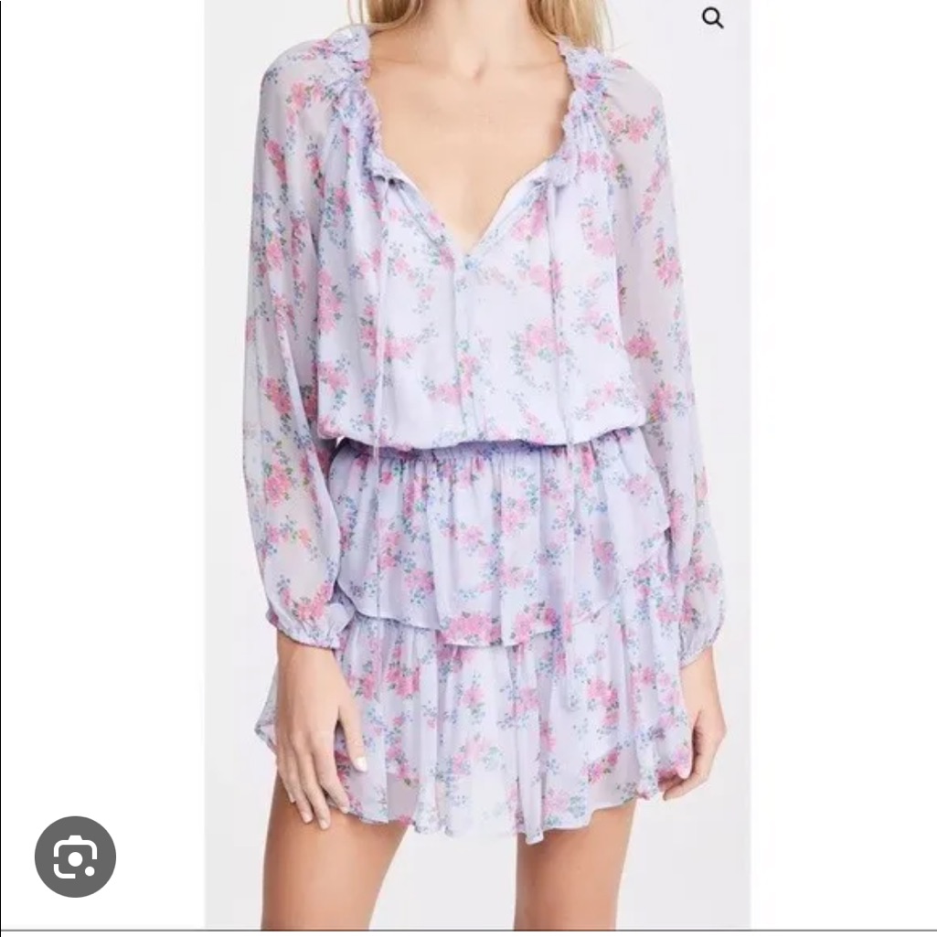 Purple And Pink Floral Loveshack Fancy Dress